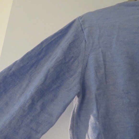 OUTERKNOWN Palisades Pocket Button Crew Merino Wool Sweater in Pale Blue Size L - Picture 13 of 15